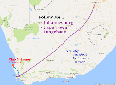 Google Map, Johannesburg, Langebaan, Mykonos, Follow Me Tour