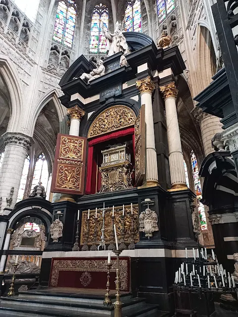 Inside the St. Rumbold’s Cathedral in Mechelen