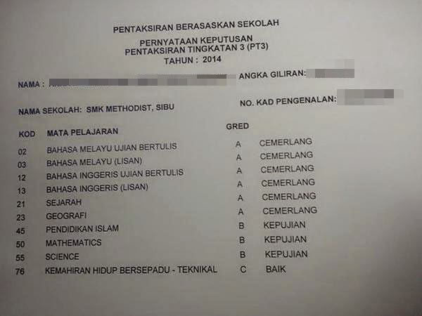 Keputusan PT3 2014 Diumumkan Hari Ini ~ Cikgu Hal's Pandora