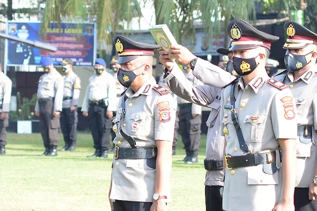 Serah Terima Jabatan di Polres Lobar, Kapolres Bangga Miliki Jajaran Terbaik