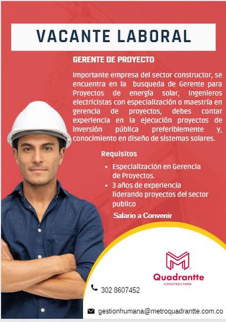 📂 Empleos en Cali Hoy ➡️ como Gerente de Proyecto 🔴 |  Trabajo Inmediato  2023