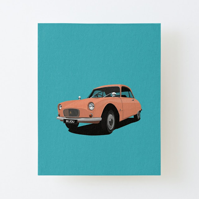 Orange Citroën Bijou prints and cards