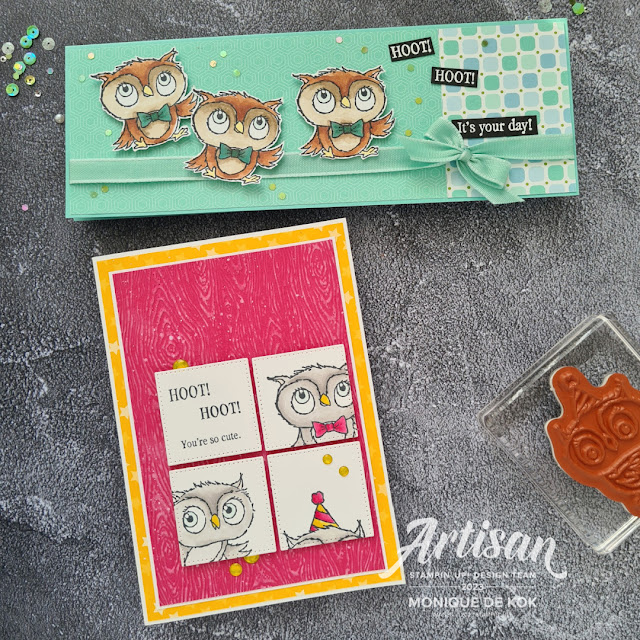 Adorable Owls, Sale a Bration, Stampin Up, Dandy Dessins designer Series Paper, zelfgemaakte kaart, bestelling, gratis, stampin met Monique,