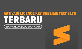 Aktivasi Licence Key Sublime Text 3176 Terbaru