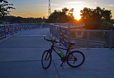 Bike on bridge