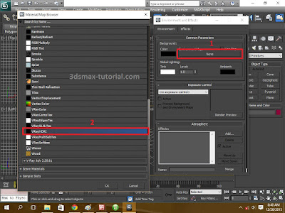 Membuat material vray hdri di 3ds max