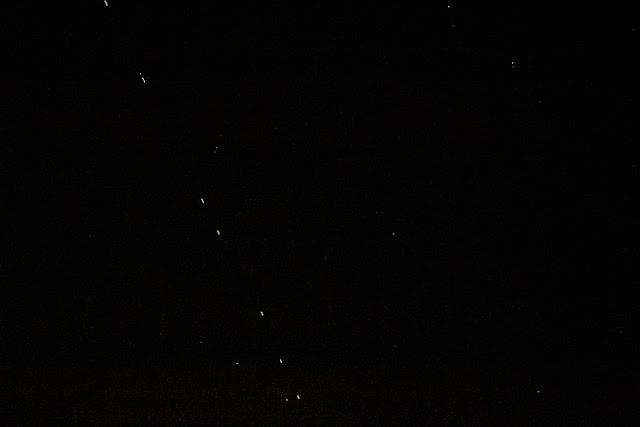 Some Starlinks satellites, DSLR, 38mm, 1/4 second (Source: Palmia Observatory)