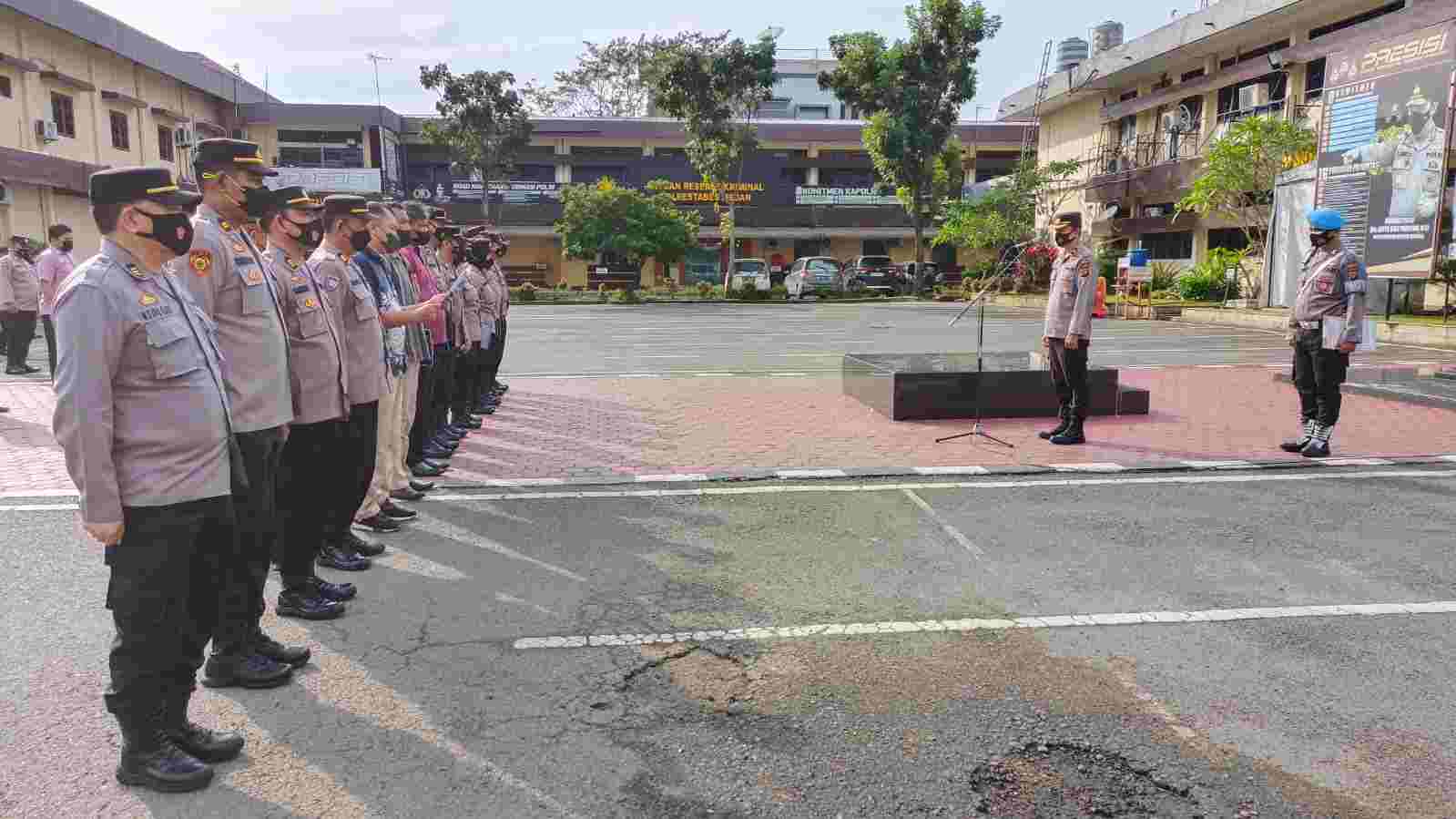 Giat Rutin Apel Pagi, Pimpinan Apel Minta Personel Jaga Inventaris