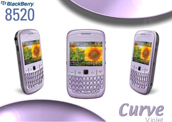 Erryji Blackberry Curve 8520 Violet