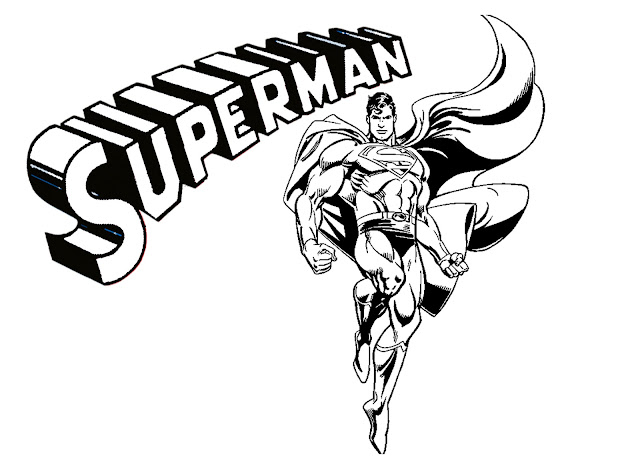  Gambar  Mewarnai Mewarnai Gambar  Kartun Superman GAMBAR  