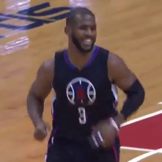 Chris Paul dunk happy