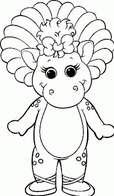 Baby Bop Coloring Page