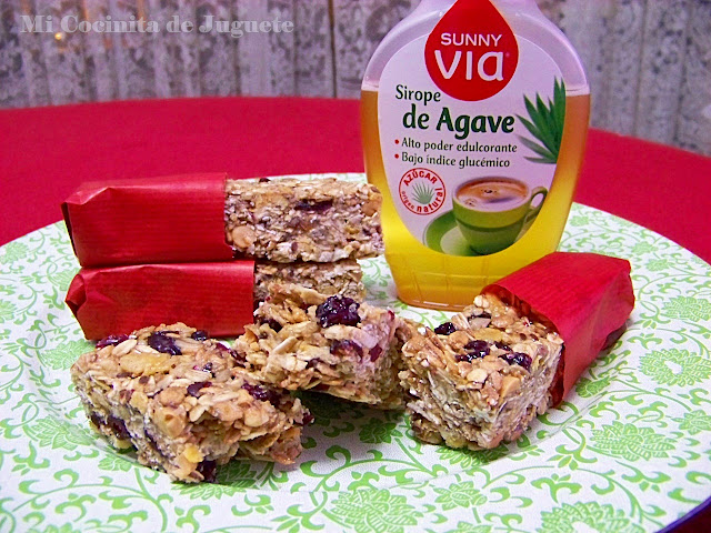 Barritas de Muesli con Arándanos y Chocolate Blanco