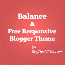 Balance a Free Responsive Blogger Theme 