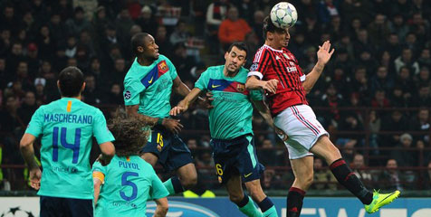 Milan vs Barceona Piala Champions 2012
