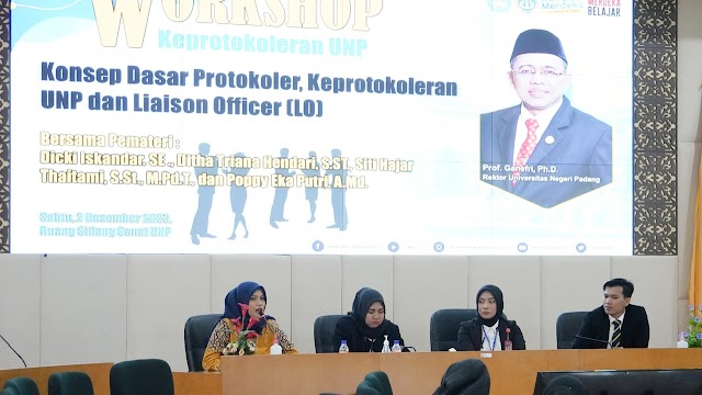 Protokoler UNP Adakan Workshop Keprotokoler dan Liaison Officer