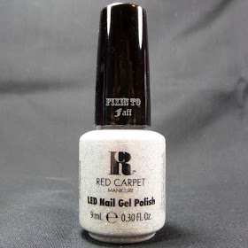 Swatch and review of Red Carpet Manicure Diamond gel polish glitter top coat.