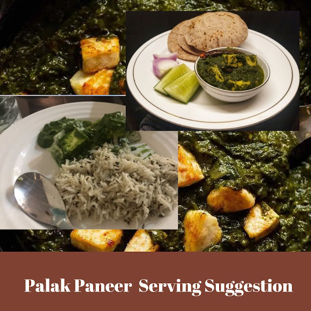 Palak Paneer Recipe Serving Suggestion