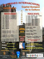 Cartel de la III Edición del Torneo Internacional de Ajedrez Cáceres 2016