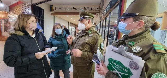 Cámara de Comercio Osorno y Carabineros, recorren locales comerciales