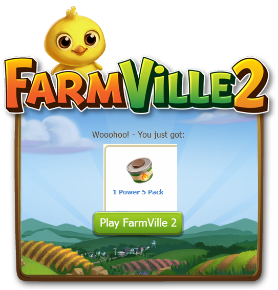 Farmville 2: Claim 1 Power 5 Packs
