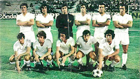 REAL MADRID C. F. - Madrid, España - Temporada 1973-74 - José Luis, Benito, Miguel Ángel, Rubiñán, Grosso y Pirri; Aguilar, Velázquez, Del Bosque, Macanás y Santillana - U. D. LAS PALMAS 1 (Fernández) REAL MADRID C. F. 2 (Del Bosque) - 22/06/1974 - Copa del Generalísimo, semifinal, partido de vuelta - Las Palmas de Gran Canaria, estadio Insular - El Real Madrid, que ya había ganado 5-0 en la ida, se clasifica para la final