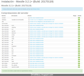 Drivemeca instalando Moodle en servidor Linux Centos