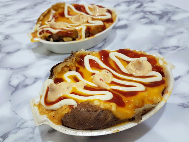 The ultimate baked potato available at Mahameed, Salmiya, Kuwait