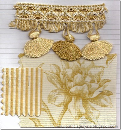 Interior Design Sketches Fabric & Trim  