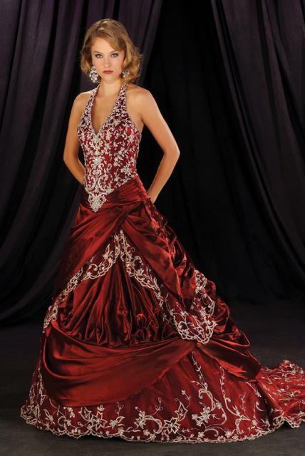 bridal style and wedding ideas: Red Wedding Dresses