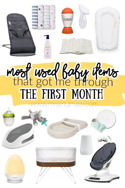 Most used baby items