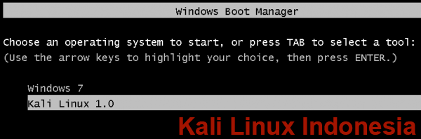 Cara Dual Boot Kali Linux dan Windows 