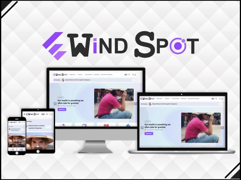 WindSpot - SEO & Magazine Blogger Template - Blogger Template 2023