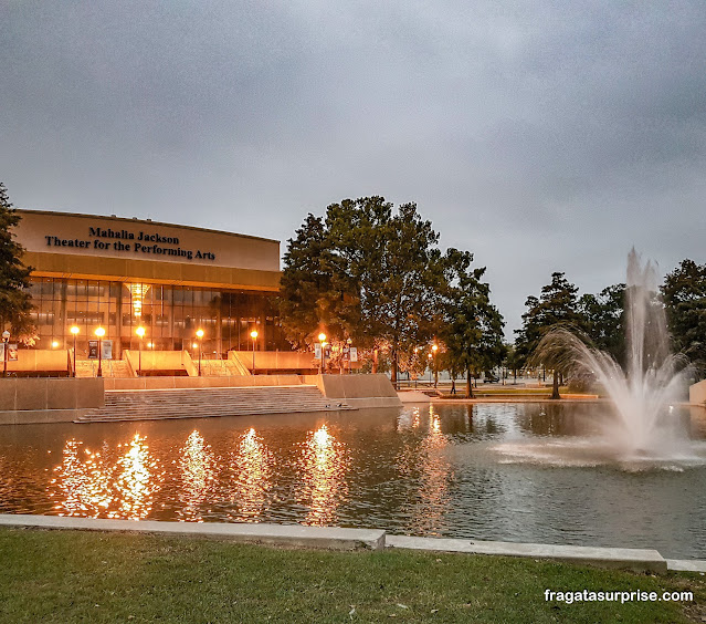 Teatro Mahalia Jackson no Parque Louis Armstrong, em Nova Orleans