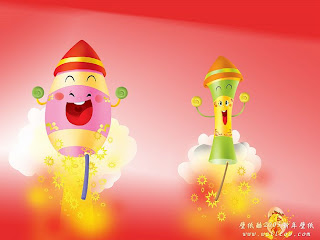 Chinese New Year Cartoon Wallpaper