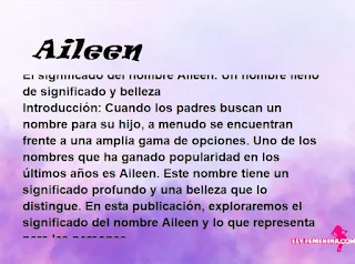 significado del nombre Aileen