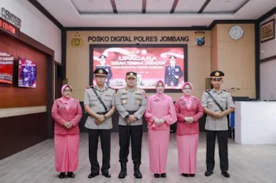 Rotasi Jabatan, Kapolres Jombang Pimpin Sertijab Kasat Samapta
