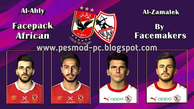Pes 2017 face pack al-ahly and Al-zamalek