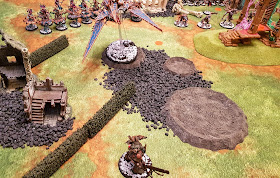 Warhammer 40k battle report - Eternal War -  Narrow The Search - 1000 points - The Purge & Daemons of Nurgle vs Thousand Sons & The Scourged
