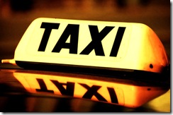 Taxi cab sign