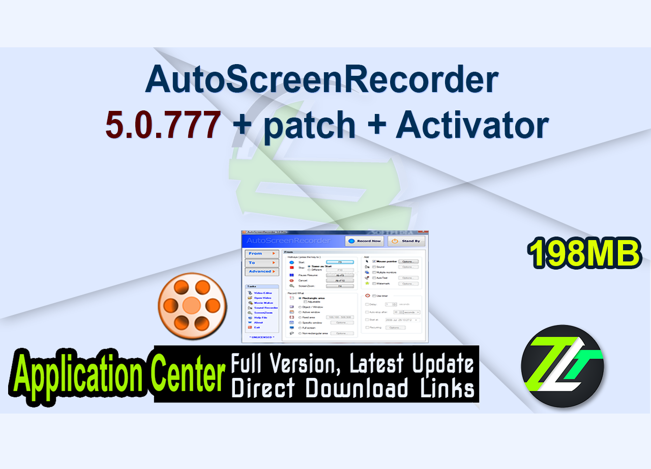 AutoScreenRecorder 5.0.777 + patch + Activator