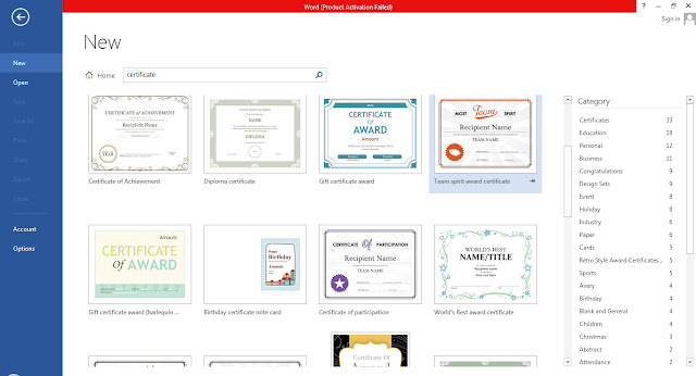 Sertifikat atau ijasah ialah sebuah lembar penghargaan semacam piagam yang didiberikan kepa Teknik Membuat desain akta /ijasah keren di ms word 2007,2010,2013, 2016