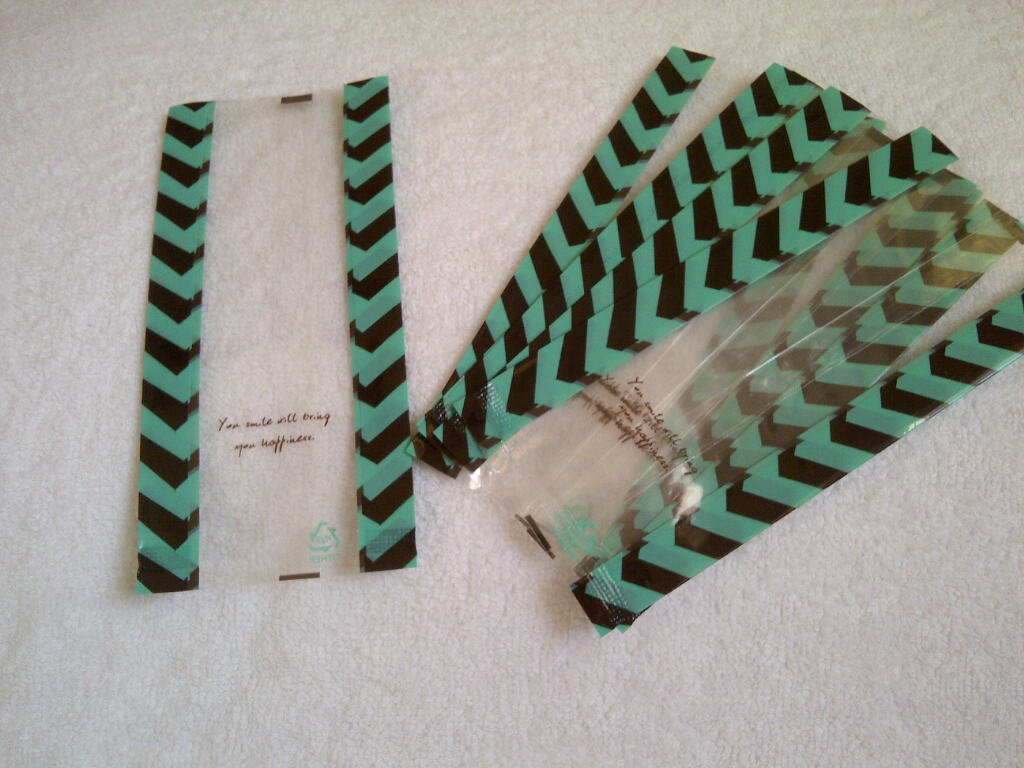 Mint Choco Clear Plastic Bag For GiftFoodCookies