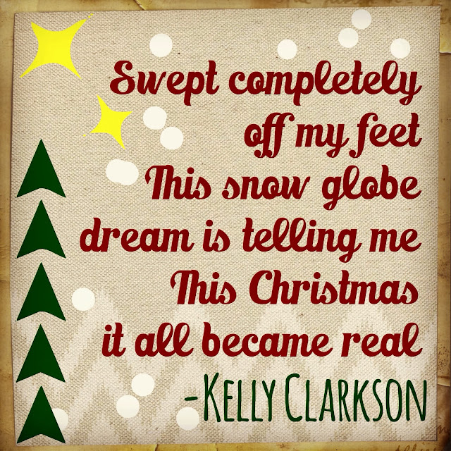 kelly clarkson swept completely off my feet this snow globe dream