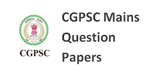 CGPSC Mains Question Paper 2017 PDF Download