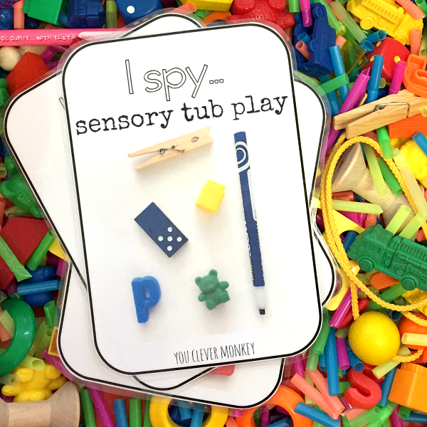 I Spy Sensory Tub Play | you clever monkey