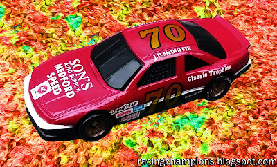 J.D. McDuffie #70 Racing Champions 1/64 NASCAR diecast blog die Rumple Classic Trophies Son's Watkins Glen