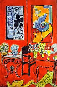 Imagen de Gran interior rojo de Matisse. Entrada explicando las composiciones equilibradas, armónicas utilizando los tres colores primarios. Ejemplos de obras de Vermeer, Picasso, Miró y Mondrian. Ensayo escrito por Juan Sánchez Sotelo para la Academia de dibujo y pintura Artistas6 de Madrid. Clases y cursos para aprender a dibujar y pintar