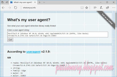 User Agent của Microsoft Edge