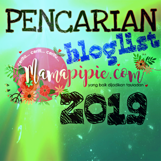 Pencarian Bloglist 2019 Mamapipiedotcom, Segmen Bloglist, Blogger, Blog,